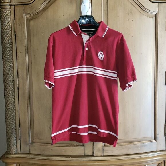 BT Player Oklahoma University Sooner Short Sleeve Polo - Picture 1 of 9